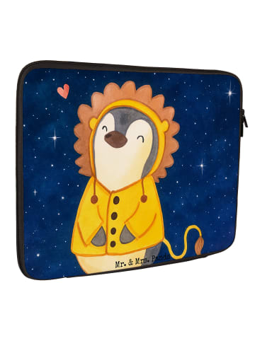 Mr. & Mrs. Panda Laptop Tasche Löwe Astrologie Design ohne Spruch in Weiß