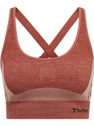 Hummel Hummel Top Hmlclea Yoga Damen Dehnbarem Atmungsaktiv Schnelltrocknend Nahtlosen in WITHERED ROSE/ROSE TAN MELANGE