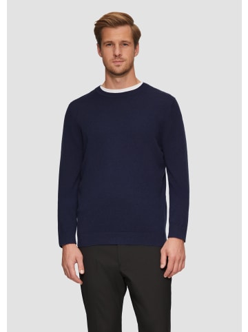 s.Oliver BLACK LABEL Strickpullover langarm in Blau