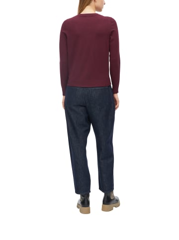 s.Oliver Strickpullover in aubergine - 0001