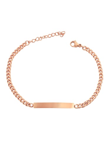 Adeliás Unisex Armband – Panzerarmband aus Edelstahl 21 cm in gold