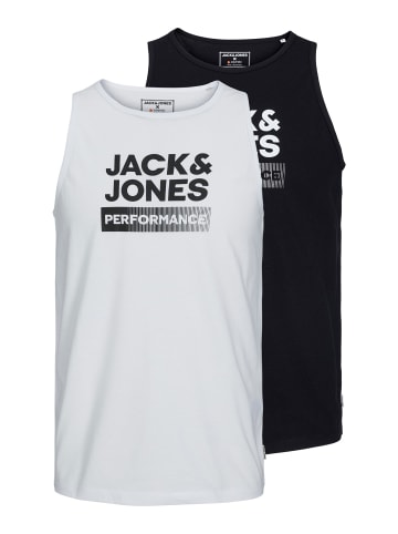 JACK & JONES Junior 2er Pack Tanktops in black