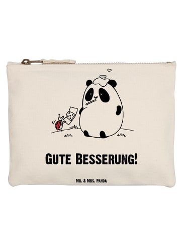 Mr. & Mrs. Panda Pouch Panda Gute Besserung mit Spruch in Weiß