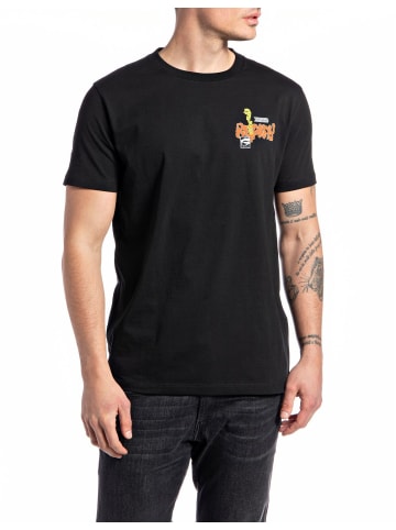 Replay T-Shirt in schwarz