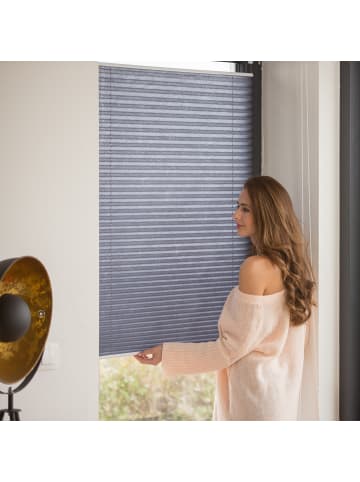 relaxdays 2x Plissee in Grau - (B)90 x (H)210 cm