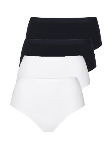 Lisca 4er Pack Taillenslip in black-white