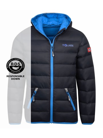 Trollkids Jacke "Dovrefjell" in Anthrazit / Mittelblau