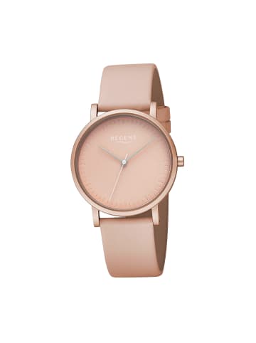 Regent Armbanduhr-Analog orange mittel (ca. 36mm) Regent Lederarmband