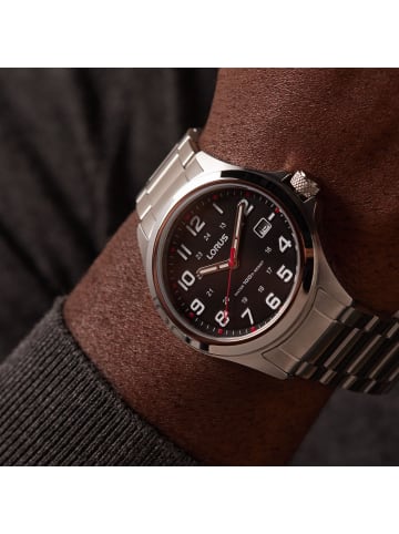 Lorus Stahl Quarzuhr Lorus Silber