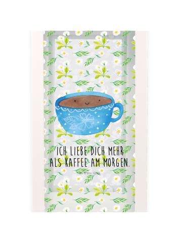 Mr. & Mrs. Panda Windlicht Kaffee Tasse mit Spruch in Transparent