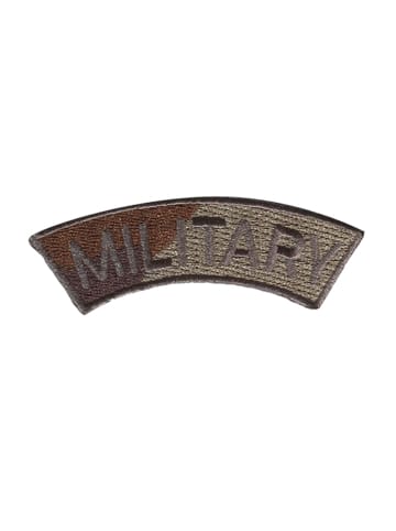 Catch the Patch Military Army MilitärApplikation Bügelbild inBraun