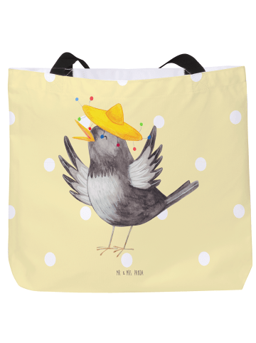 Mr. & Mrs. Panda Tote Bag Rabe Sombrero ohne Spruch in Gelb Pastell