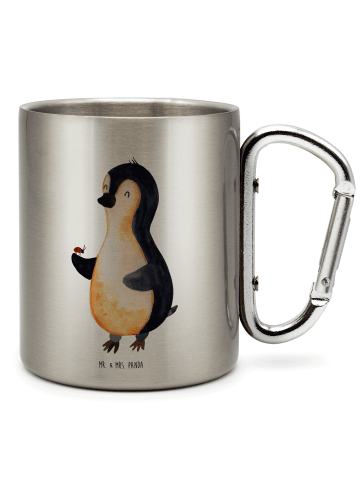 Mr. & Mrs. Panda Thermo Kaffeebecher Pinguin Marienkäfer ohne Sp... in Silber
