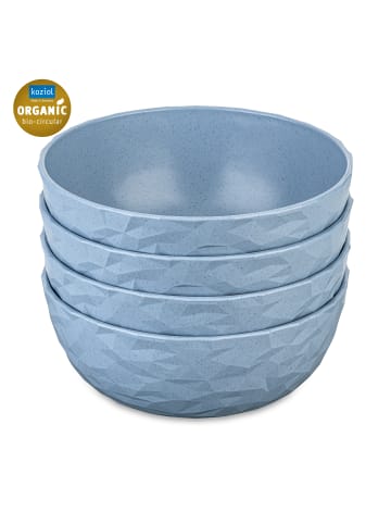 koziol CLUB BOWL - Schale 700ml in nature flower blue