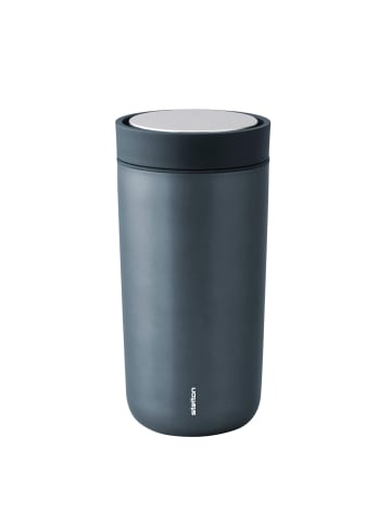 Stelton To-Go Becher Click in Blau metallic