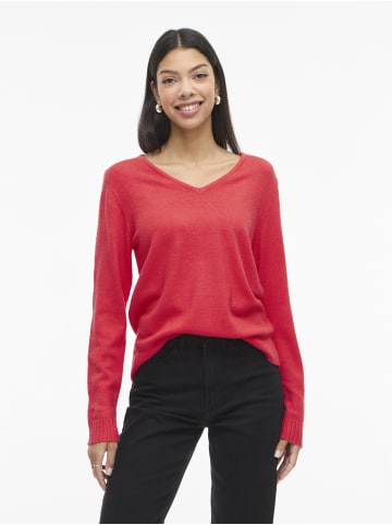 Vila Pullover VIRil in rot - 0008