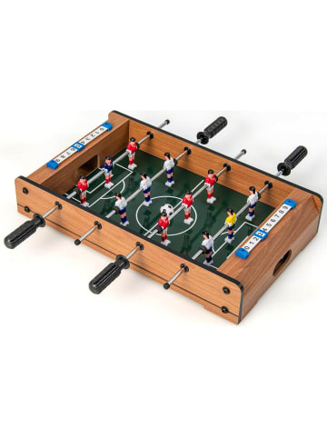 COSTWAY Mini Tischkicker in Braun