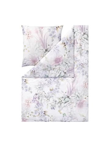 Estella Bettwäsche Kuschelflanell Winter Bloom in silber