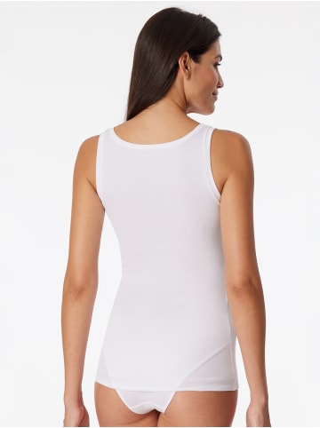 Schiesser Tanktop Pure Rib in Weiß