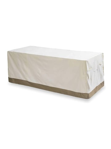 Lumaland Abdeckung für Gartentisch 183 x 114,3 x 67,3 cm Beige