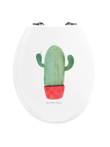 Mr. & Mrs. Panda Klo-Deckel Kaktus Wut ohne Spruch in Weiß