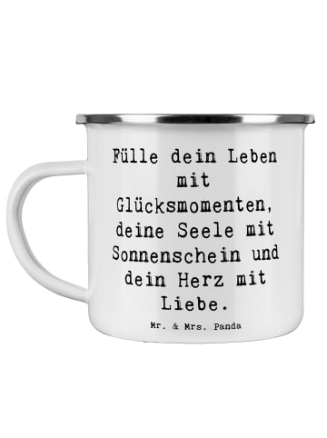 Mr. & Mrs. Panda Kaffeebecher Spruch Leichtigkeit im Leben mit S... in Weiß