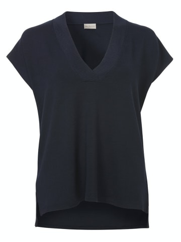 VIA APPIA V-Kragen T-Shirt für Damen in dunkel-blau