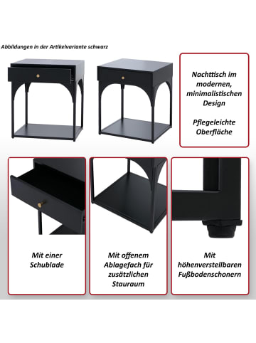 MCW Nachttisch O88, Schwarz