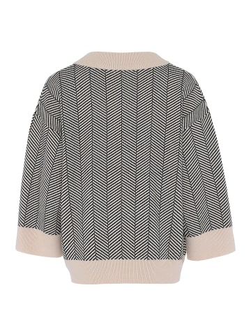 caneva Damen Sweater in SCHWARZ WOLLWEISS