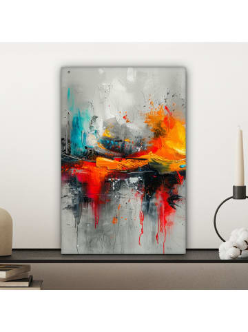 MuchoWow Poster mit Leiste Abstrakte Kunst Explosion (BxH)