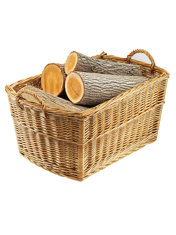Kaminholzkorb DECOWICKER in Braun