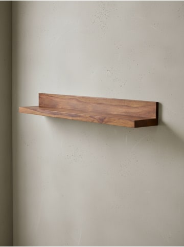 KADIMA DESIGN Wandregal Massivholz Sheesham, handgefertigt, für Wohnraum und Flur