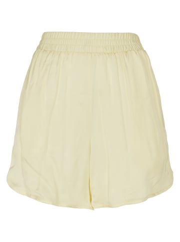 Urban Classics Urban Classics Damen Ladies Viscose Satin Resort Shorts in softyellow