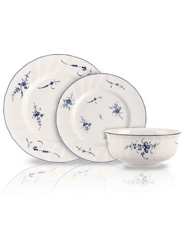 Villeroy & Boch 18er Set Geschirr-Set Vieux Luxembourg in weiß-blau