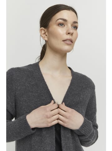 b. young Strickjacke BYMIRELLE Regular fit in Blackened Pearl Melange