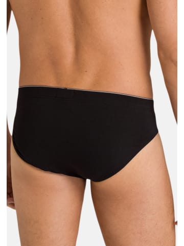 Hanro Slip / Unterhose Cotton Superior in Weiß / schwarz