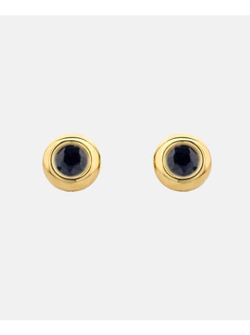 Diamant L'éternel Ohrringe aus 585 Gelbgold mit Saphir