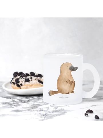 Mr. & Mrs. Panda Tee Tasse Schnabeltier Mut ohne Spruch in Transparent