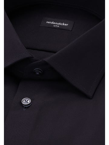 Seidensticker Business Hemd Slim in Schwarz