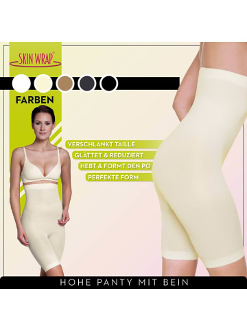 Skin Wrap Stoffhose in Champagner