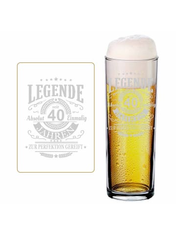 Kölschglas Kölner Stange mit Gravur Legende seit 40 Jahren