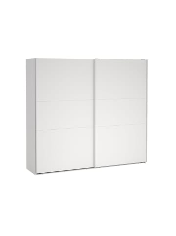 ebuy24 Schiebetürenschrank Como (2-türig) Weiß 244 x 67 cm
