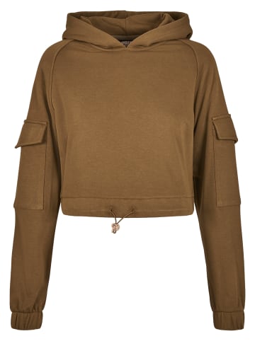 Urban Classics Urban Classics Damen Ladies Short Worker Hoody in summerolive