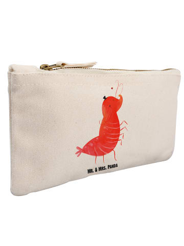 Mr. & Mrs. Panda kosmetiktäschchen Garnele Franzose ohne Spruch in Weiß