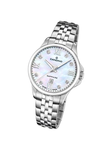 Candino Analog-Armbanduhr Candino Elegance silber mittel (ca. 34mm)