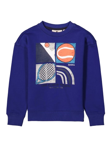 Garcia Sweatshirt mit Frontprint in royal
