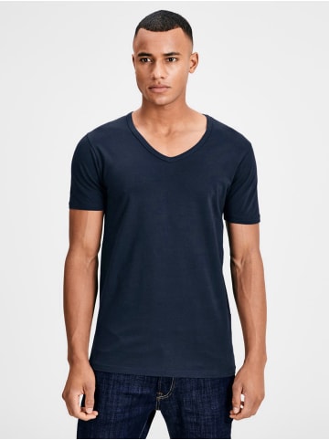 Jack & Jones 3er-Set  T-Shirt in Blue/blue/blue