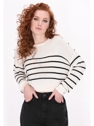 DreiMaster Women Pullover in offwhite black