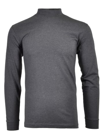 Ragman Langarm-T-Shirt in grau