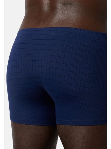 Bruno Banani Retro Short / Pant Check Line 2.0 in Marine Karo